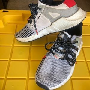Adidas EQT Support 93/17 Grey Black Scarlet
